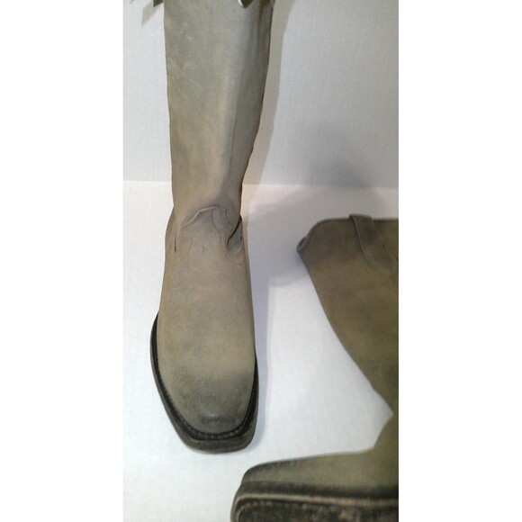 New NWT Womens 9 Ariat Memphis Boot Western Burnt Taupe Suede Light Brown Leathe - Picture 1 of 8